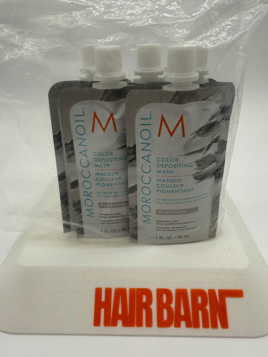 6 Pack Moroccanoil Color Depositing Mask Platinum 1 oz