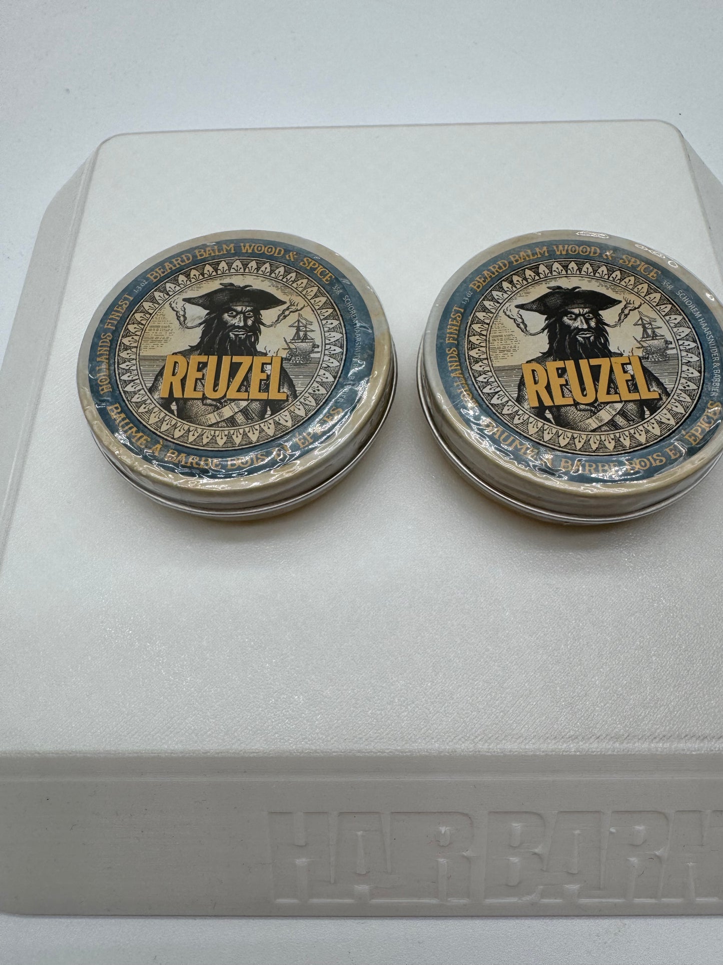 2 Pack Reuzel Beard Balm Wood and Spice 1.3 oz