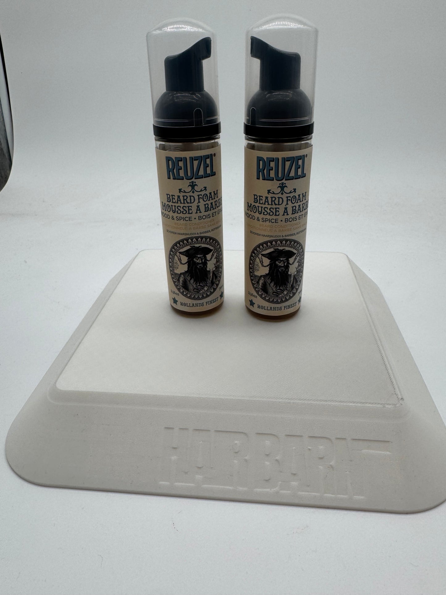 2 Pack Reuzel Beard Foam Mousse A Barbe Wood and Spice 3.36 oz