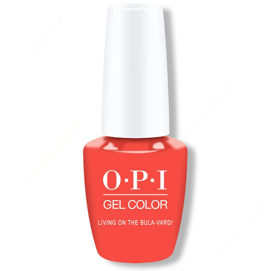 OPI GelColor Soak Off GEL Nail Polish LIVING ON THE BULA-VARD 0.5 oz