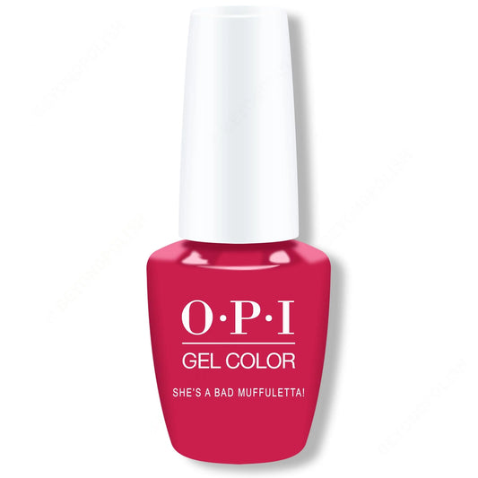 OPI Gelcolor Nail Polish 15ml Bottle She's A Bad Muffuletta