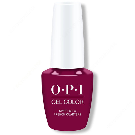 OPI GelColor Soak Off GEL Nail Polish Top Base 0.5 oz Spare Me a French Quarter?