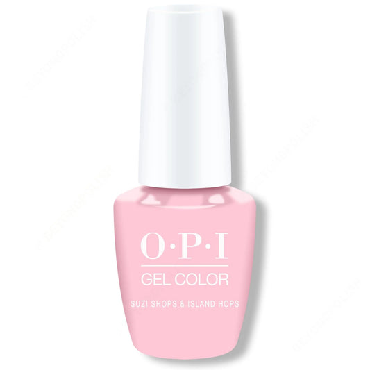 OPI GelColor Soak Off GEL Nail Polish Top Base 0.5 oz Suzi Shops & Island Hops