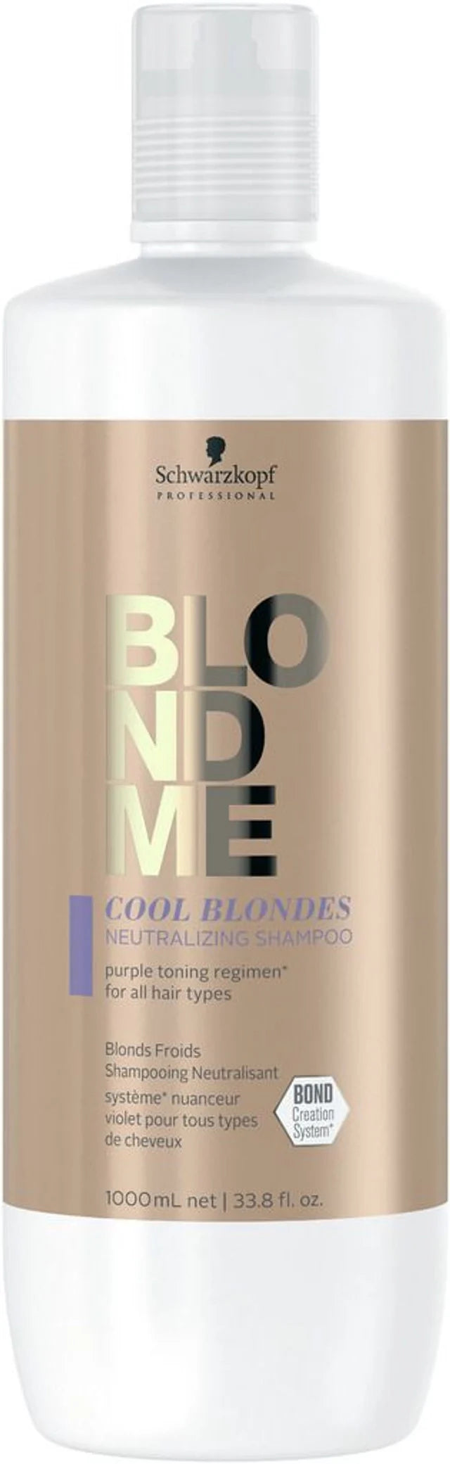 Schwarzkopf Blondme Cool Blondes Neutralizing Shampoo, 33.8 oz
