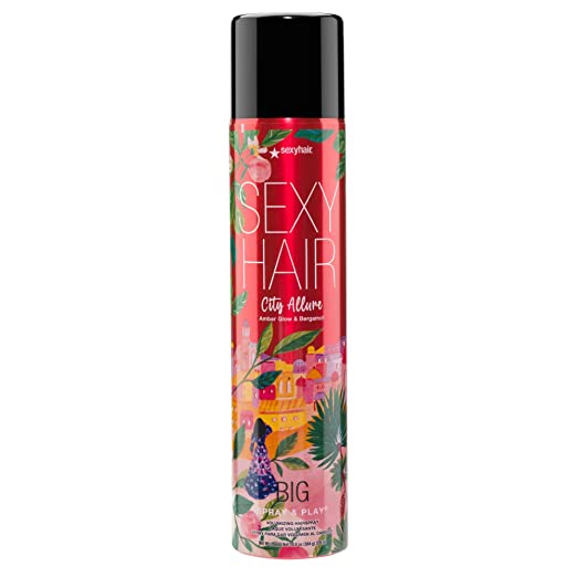 Sexy Hair Big Spray and Play City Allure Scented Volumizing Hairspray, 10 oz