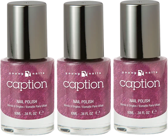 3 pack Young nails caption polish .34fl oz Tickled not Pickled