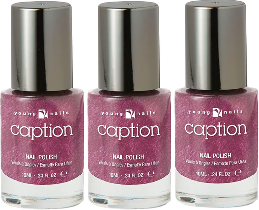 3 pack Young nails caption polish .34fl oz Tickled not Pickled