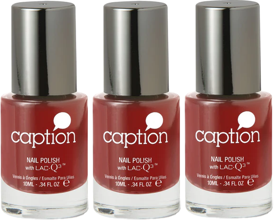 3 Pack Young Nails Caption Nail Polish C038 Turn It Up! - 0.34 oz