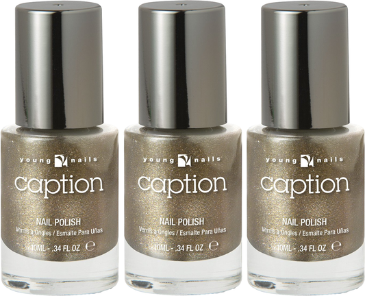 3 pack Young Nails Caption Nail Polish This Old Thing? 0.34 oz
