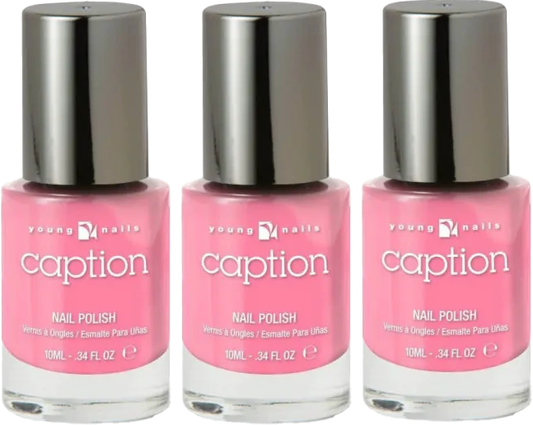 3 Pack Young Nails Caption Top Effects & Nail Polish -0.34 oz NOM NOM