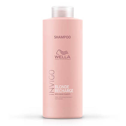 Wella Invigo Blonde Recharge Color Refreshing Shampoo, Cool Blonde 33.8 oz