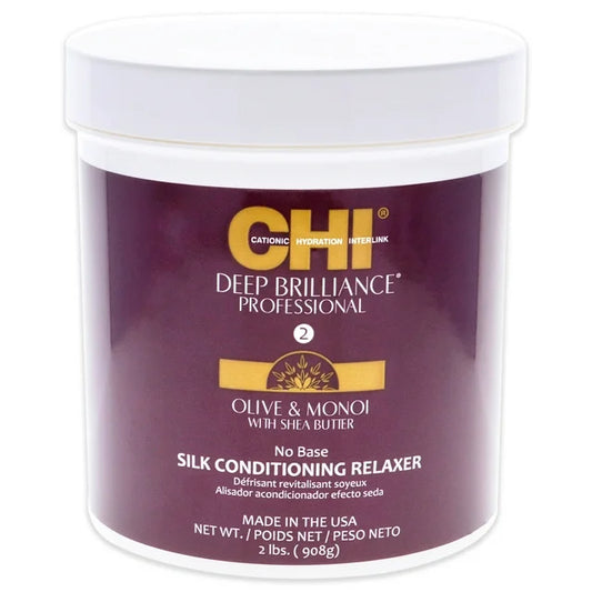 CHI Deep Brilliance Professional Olive and Monoi Silk Conditioning Relaxer 2 lbs