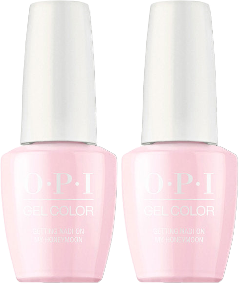 2 Pack OPI GelColor Soak Off GEL Nail Polish Getting Nadi on my Honeymoon Top .5 oz