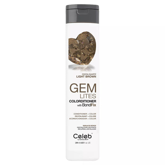 Celeb Luxury GEM LITES Colorditioner 8.25 oz Light Brown