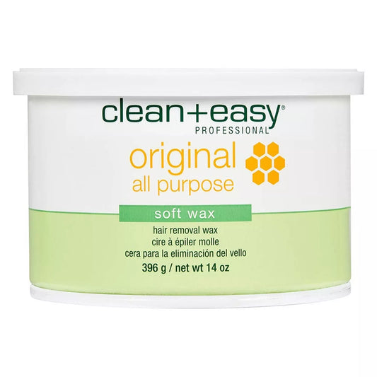 Clean+Easy professional original all purpose soft wax hair removal wax 14oz