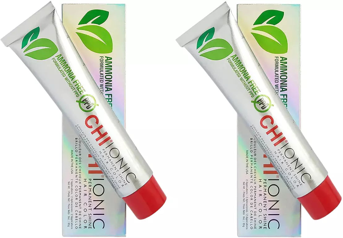 2 Tubes CHI IONIC Permanent Shine Hair Color 3 oz 6B