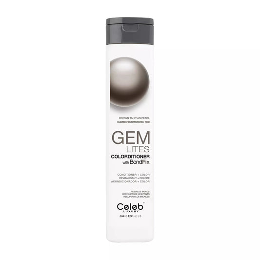 Celeb Luxury GEM LITES Colorditioner 8.25oz Brown Tahitian Pearl