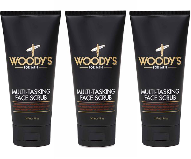 3 Pack Woody’s Multi Tasking Face Scrub 5 fl oz