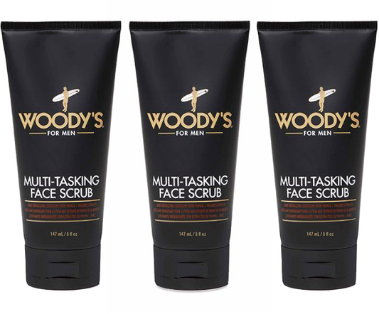 3 Pack Woody’s Multi Tasking Face Scrub 5 fl oz